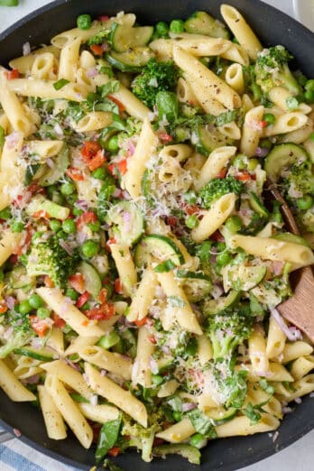 Pasta primavera recipe.