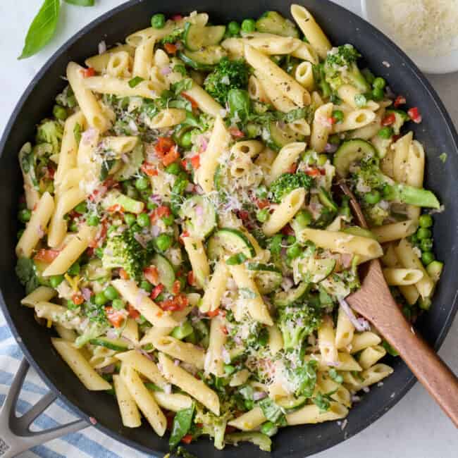 Pasta primavera recipe.