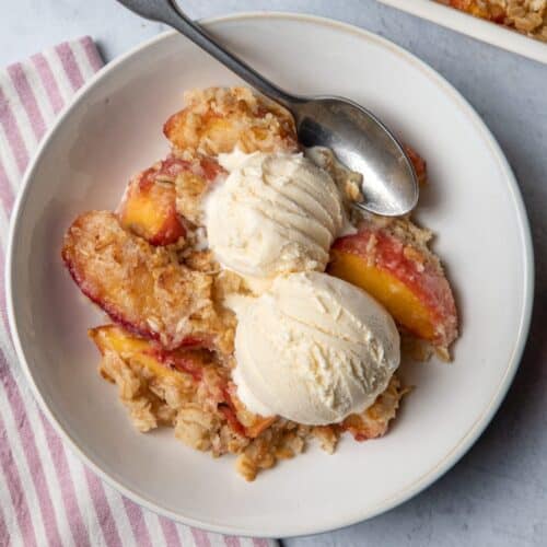Peach crisp recipe.