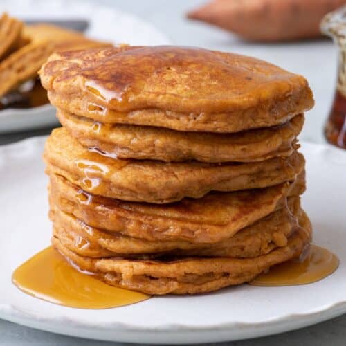 Sweet potato pancakes recipe.