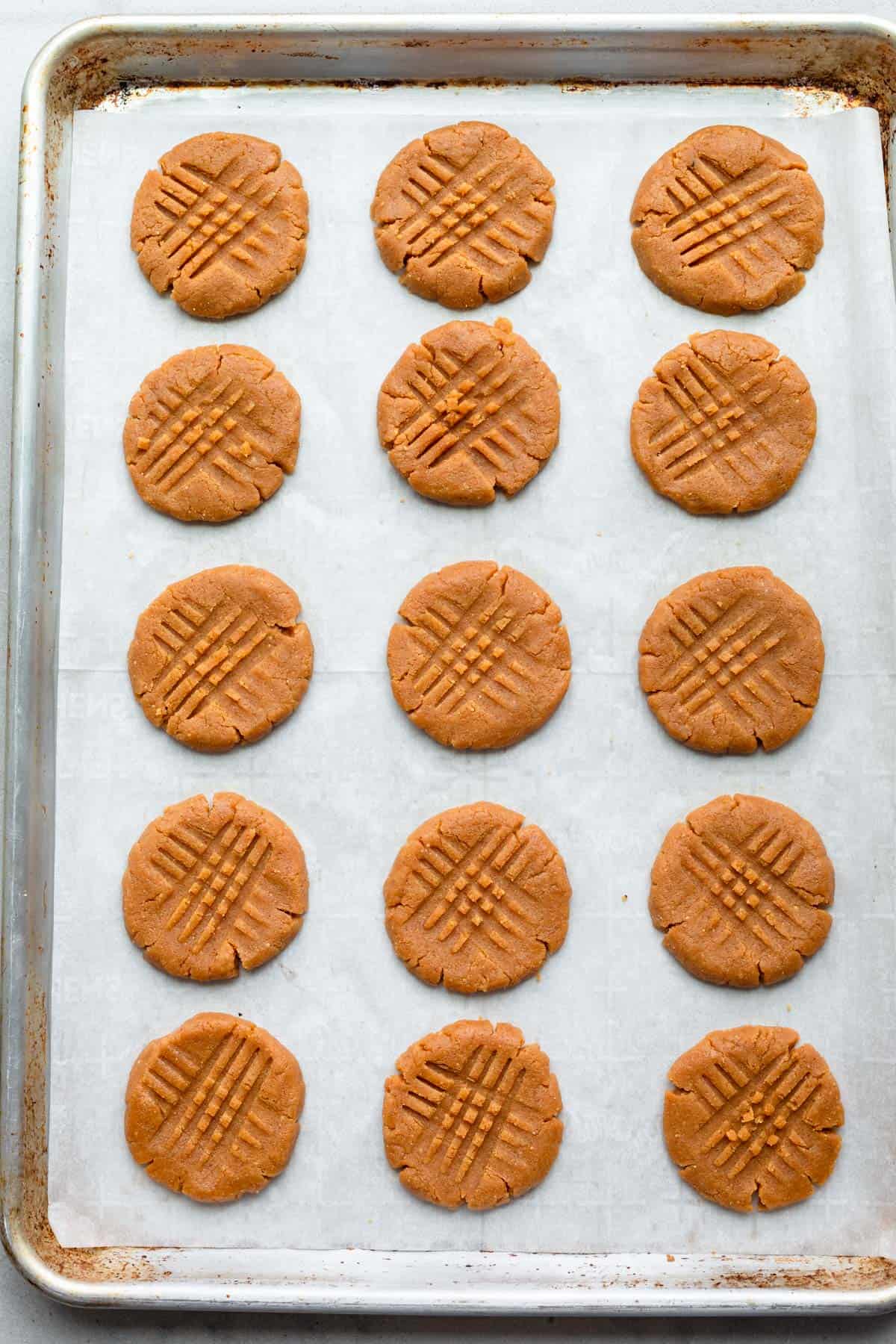 Cookies before baking.