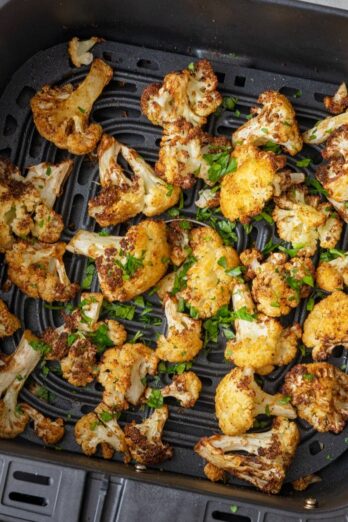 Air fryer roasted cauliflower.