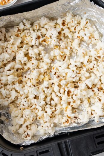 Air fryer popcorn recipe.