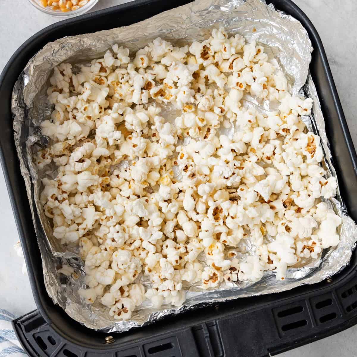 Air fryer popcorn recipe.