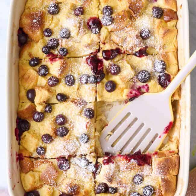 Blueberry french toast casserole recipe.