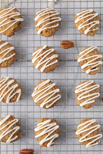 Carrot cake cookies recipe.
