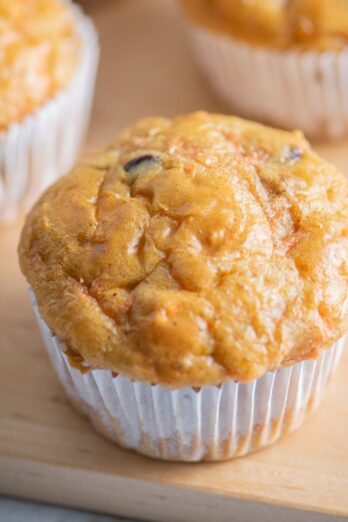 Carrot cake muffins recipe.