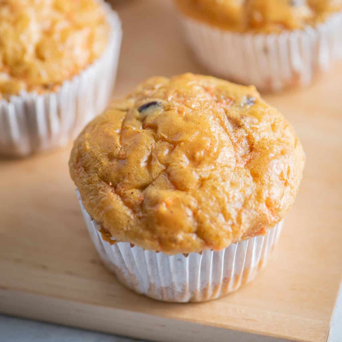 Carrot cake muffins recipe.