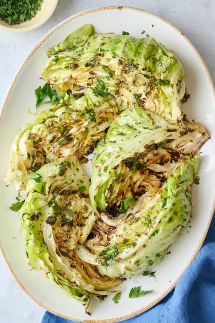 Easy grilled cabbage recipe.