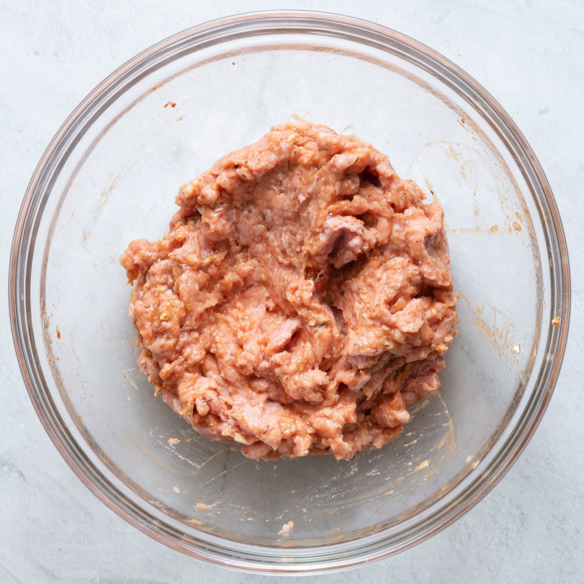 Ground turkey mixed in.