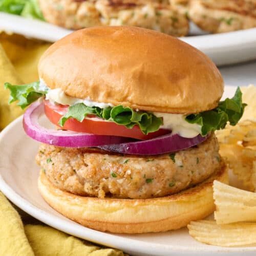 Ground chicken burger recipe.