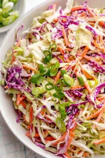 Healthy coleslaw recipe.