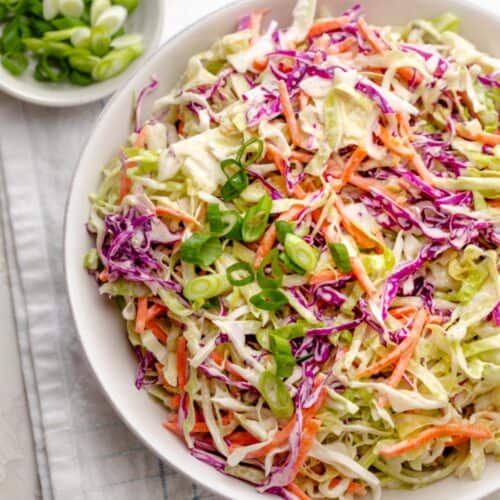 Healthy coleslaw recipe.