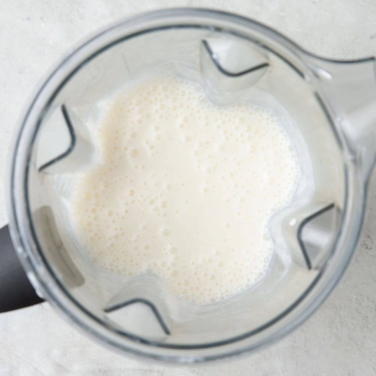 After combined to show smooth mixture.