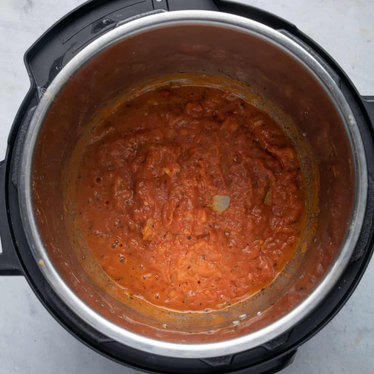 AFter combining sauces.