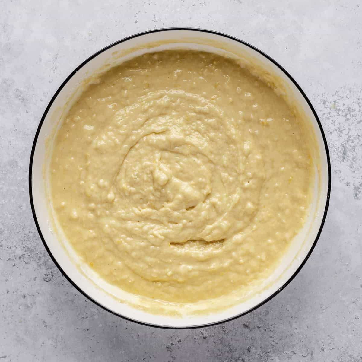 Batter after mixing.