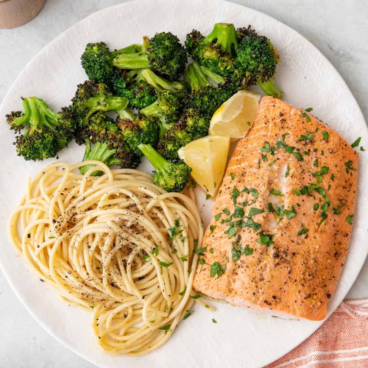 Lemon pepper salmon recipe.