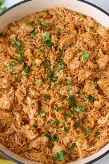 Mexican chicken and rice recipe.