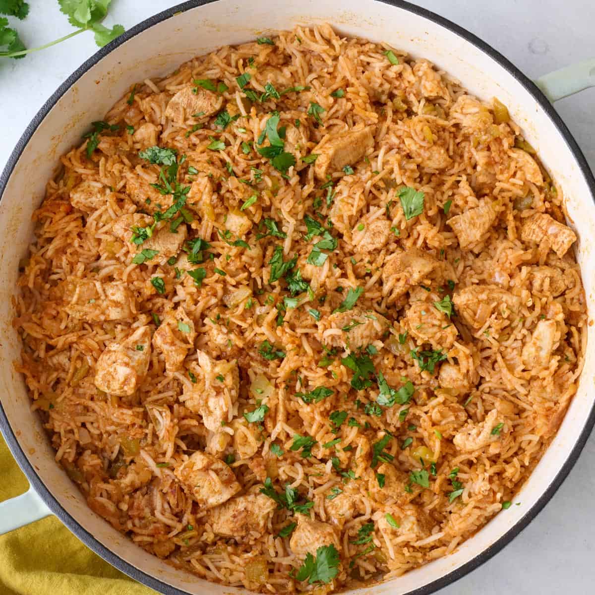 Mexican chicken and rice recipe.