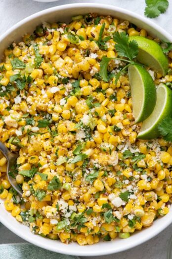 Mexican street corn salad recipe.