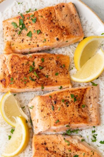 Pan seared salmon recipe.