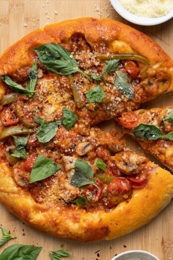 Upside down pizza recipe.