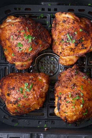 Air fryer chicken thighs recipe.