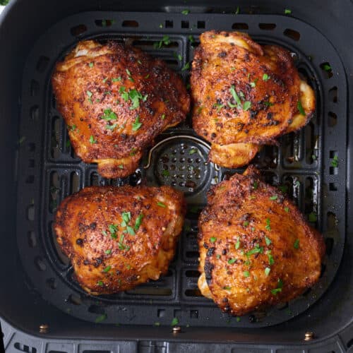 Air fryer chicken thighs recipe.