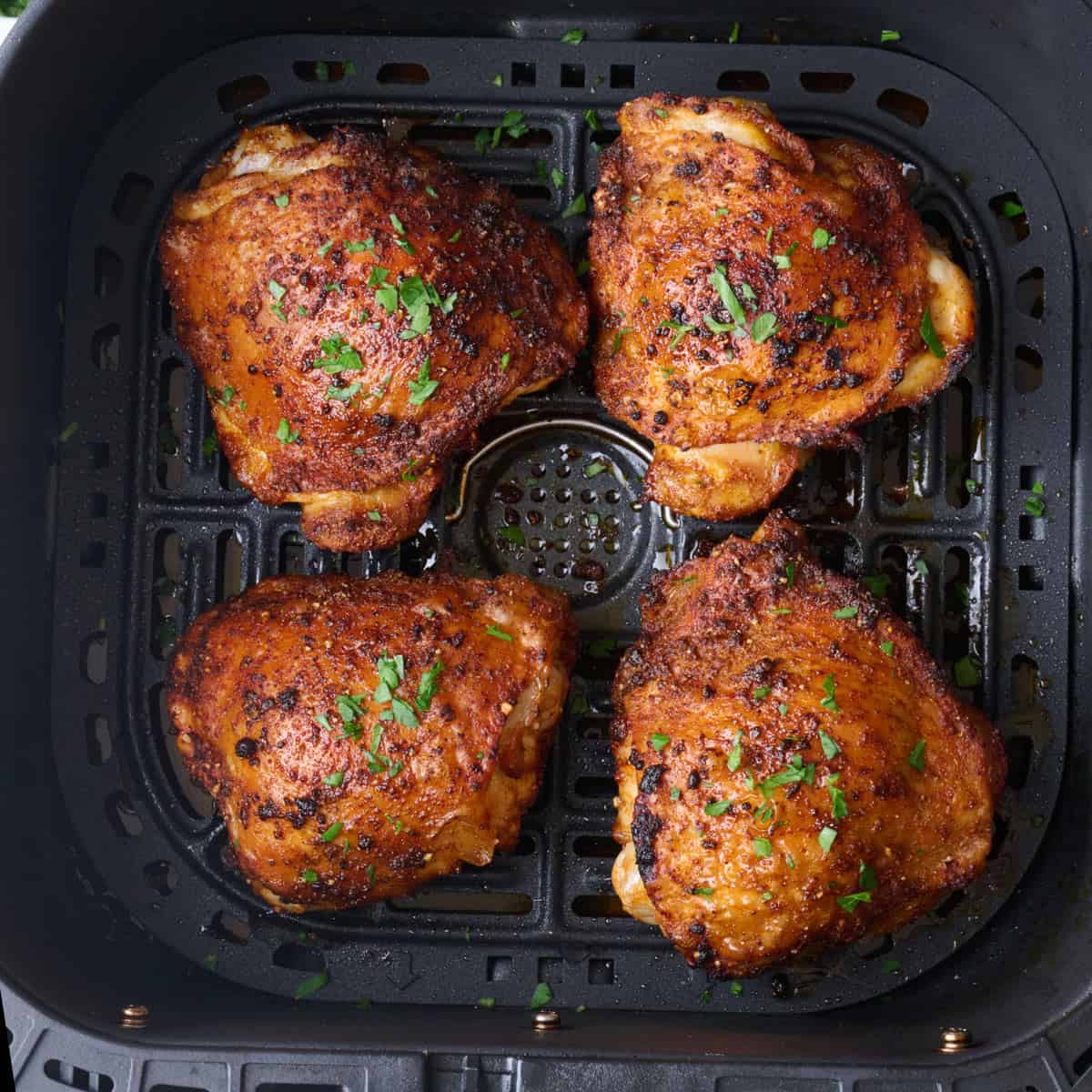 Air fryer chicken thighs recipe.