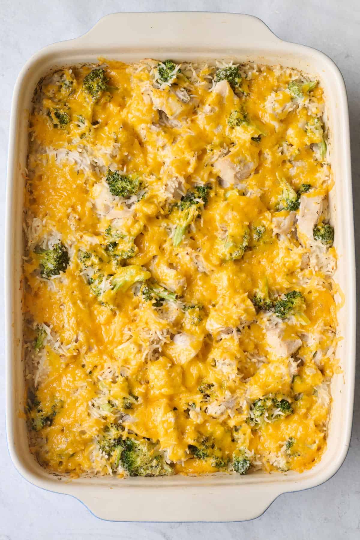 After baking to show melty cheese.