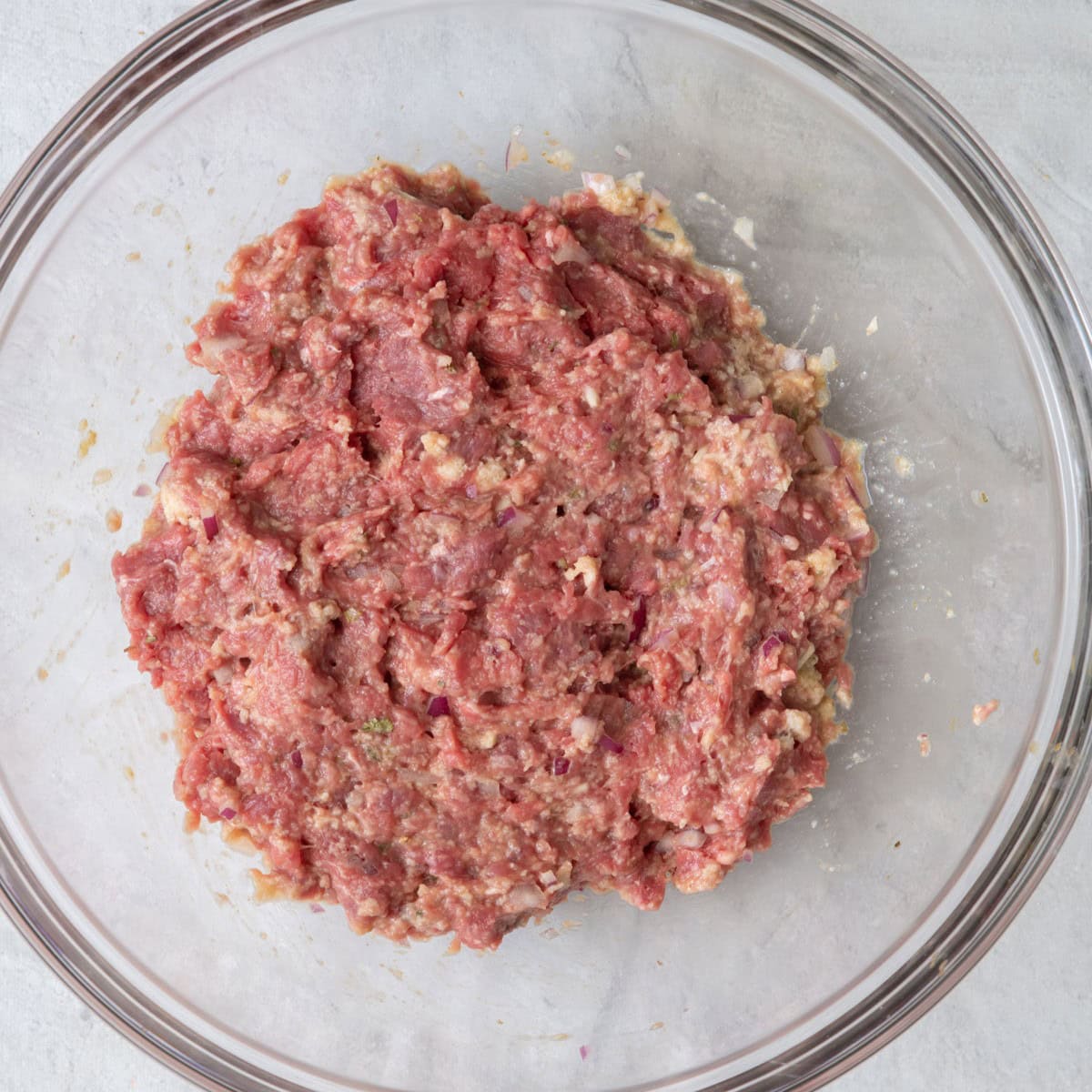 Remaining ground beef mixed in.
