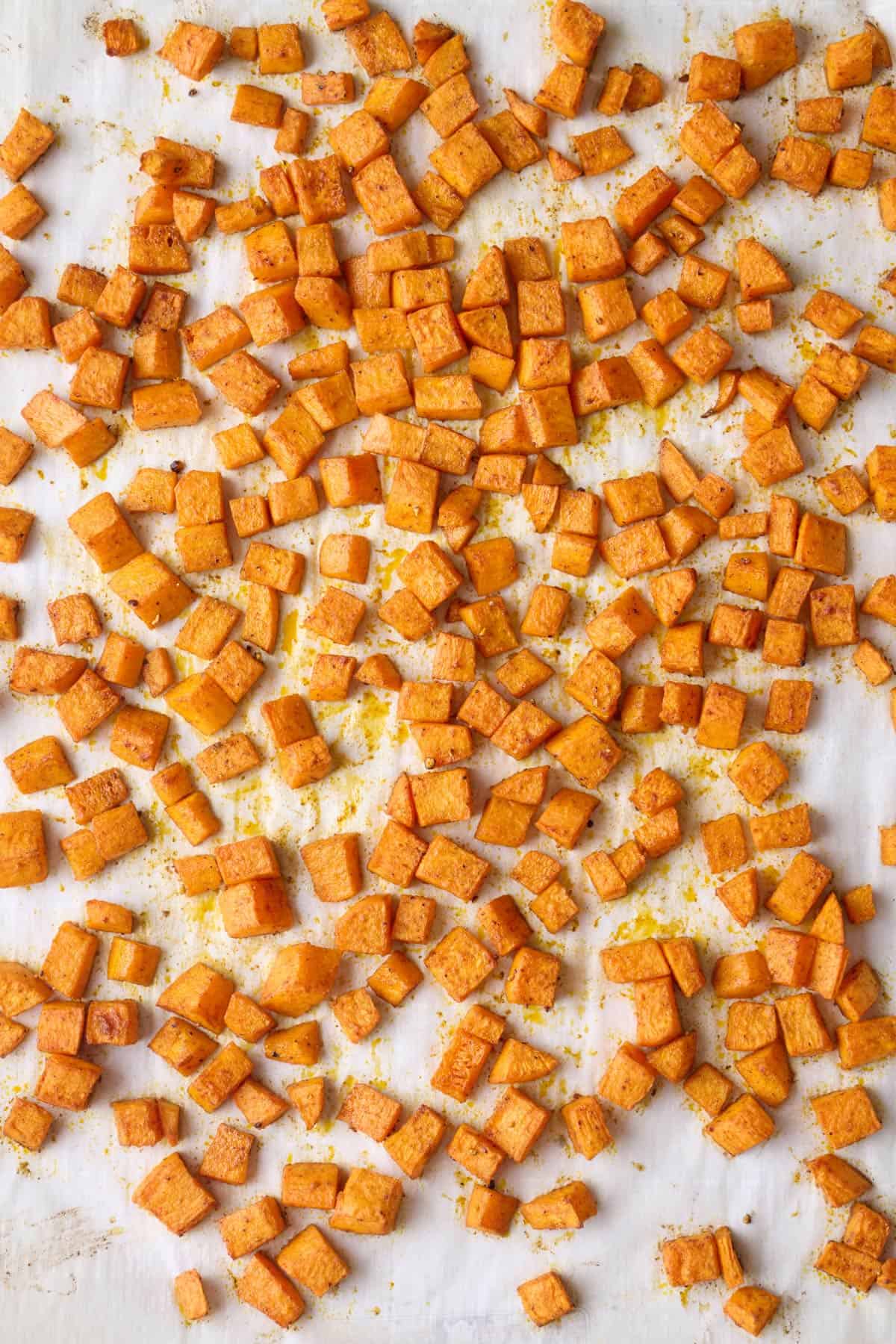 After roasting.