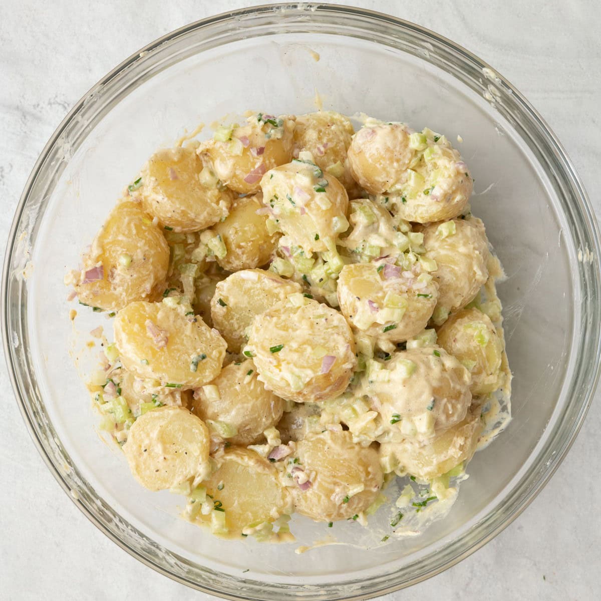 Recipe after combining with chopped veggies.