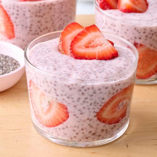 Strawberry chia pudding recipe.