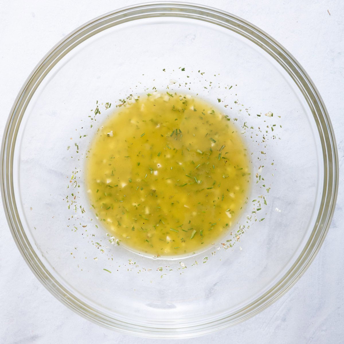 Marinade ingredients in a bowl.