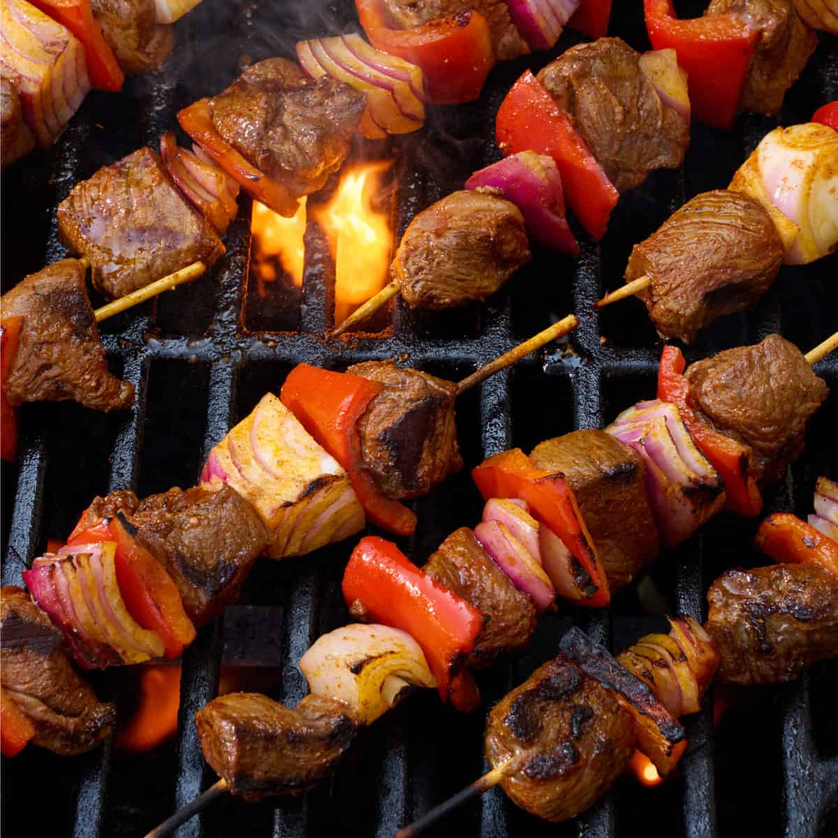 Recipe after cooking on outdoor grill.