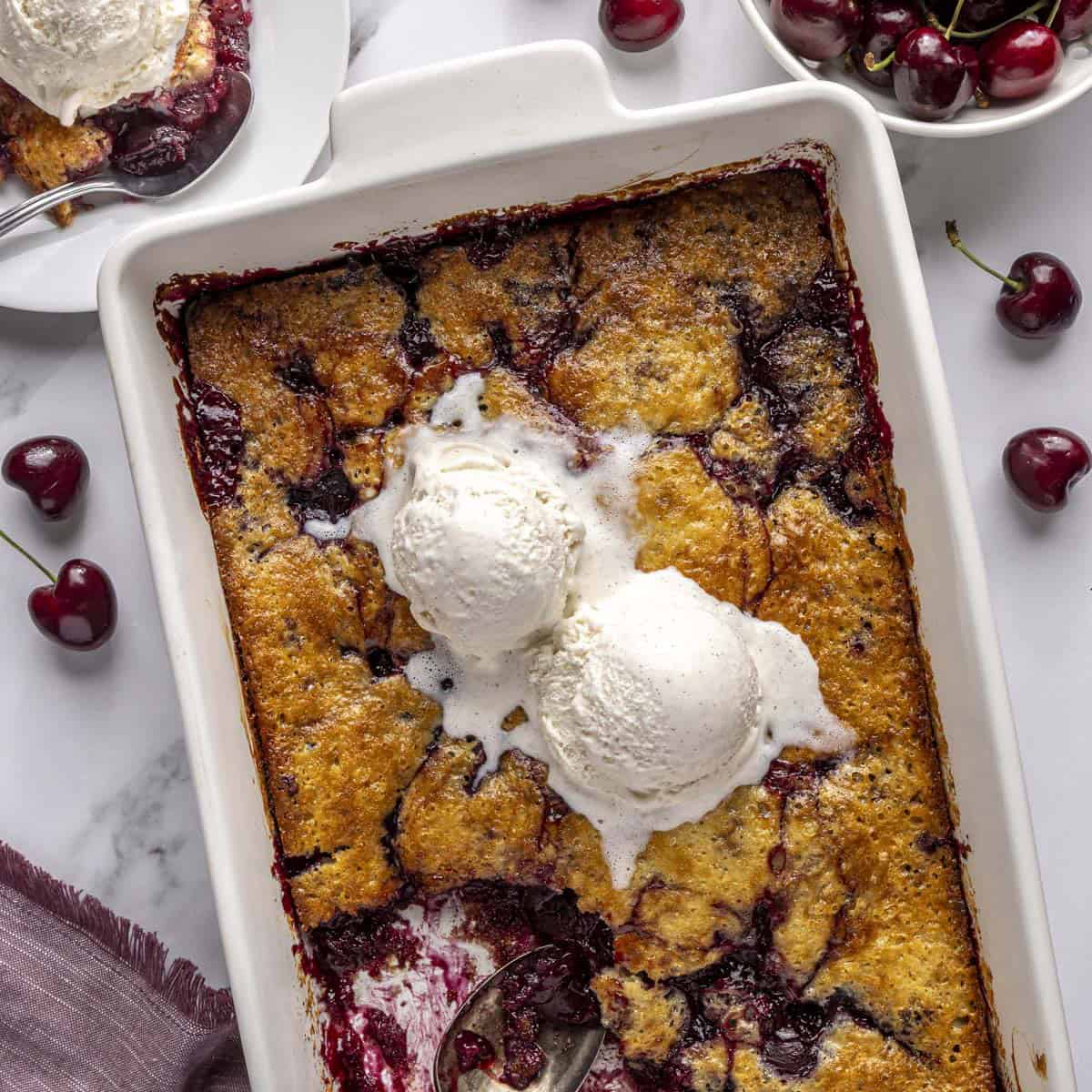 Cherry cobbler recipe.