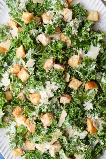 Kale caesar salad recipe.