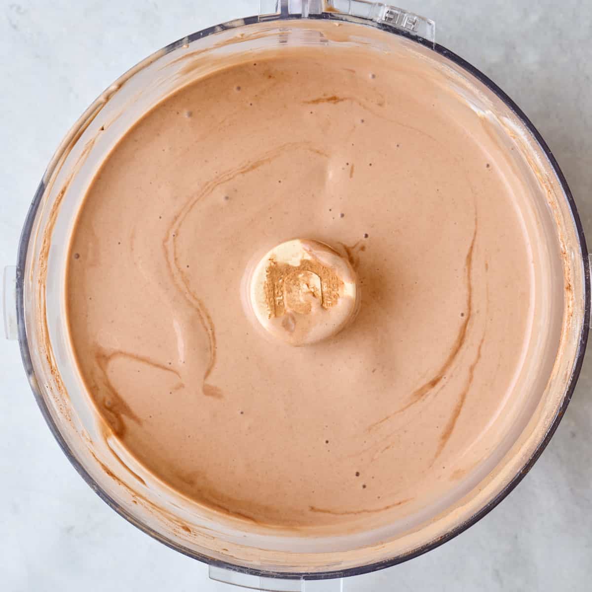 Chocolate flavor after blended smooth and well combined.