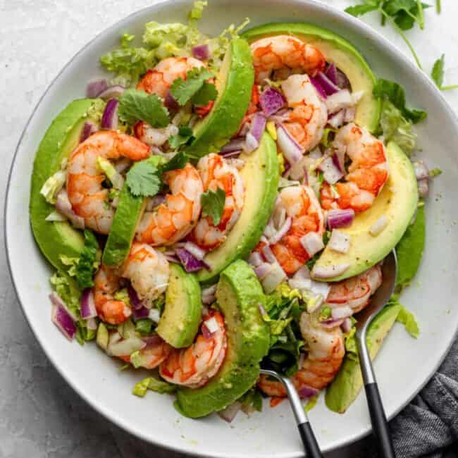 Shrimp avocado recipe.