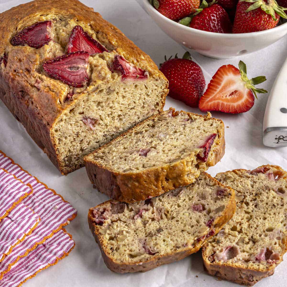 Strawberry Banana Bread Recipe