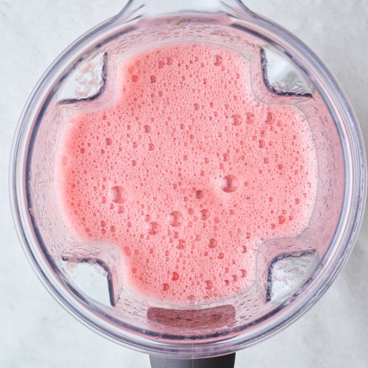 After blending smooth.