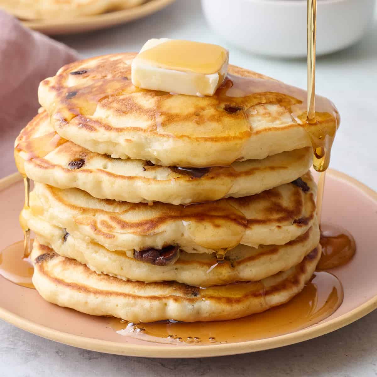 Chocolate chip pancake recipe.