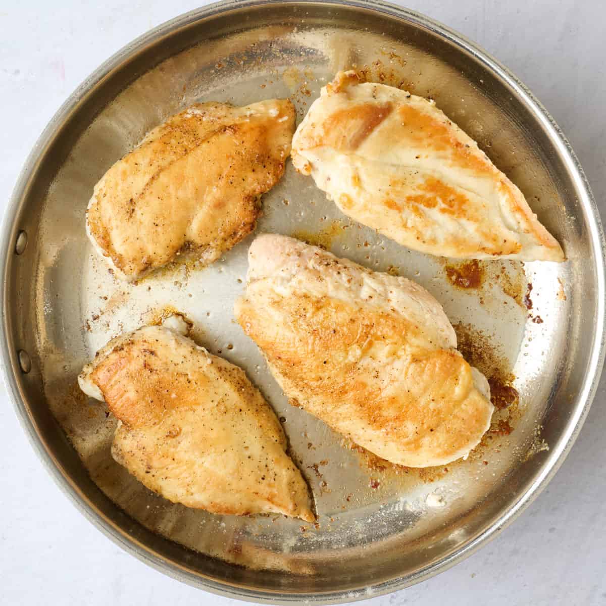 After flipping and golden brown.