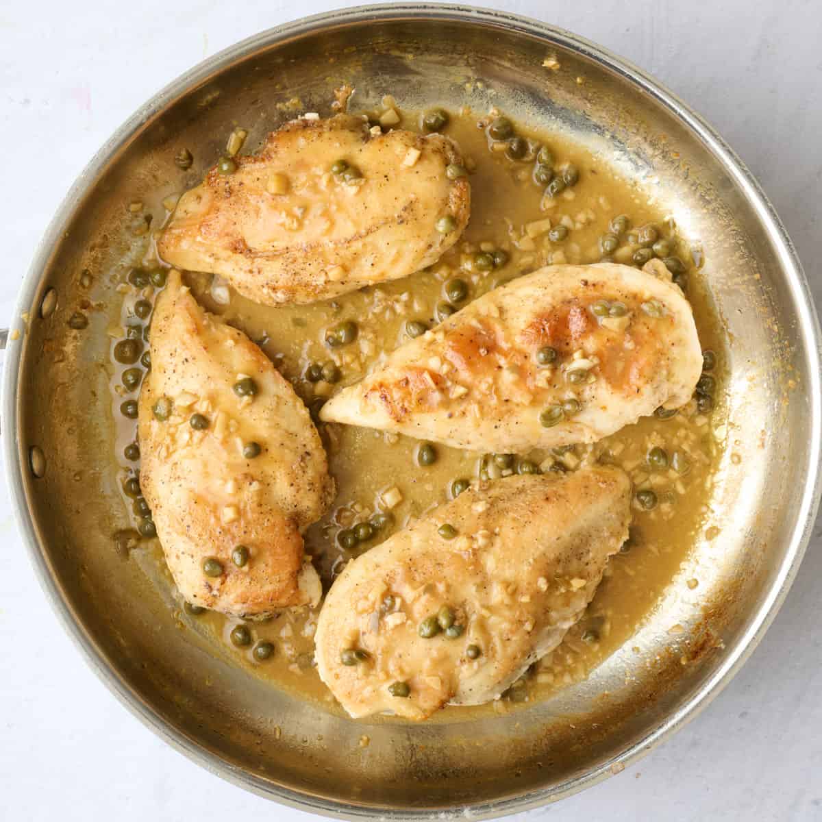 Chicken returned to sauce and cooked through.