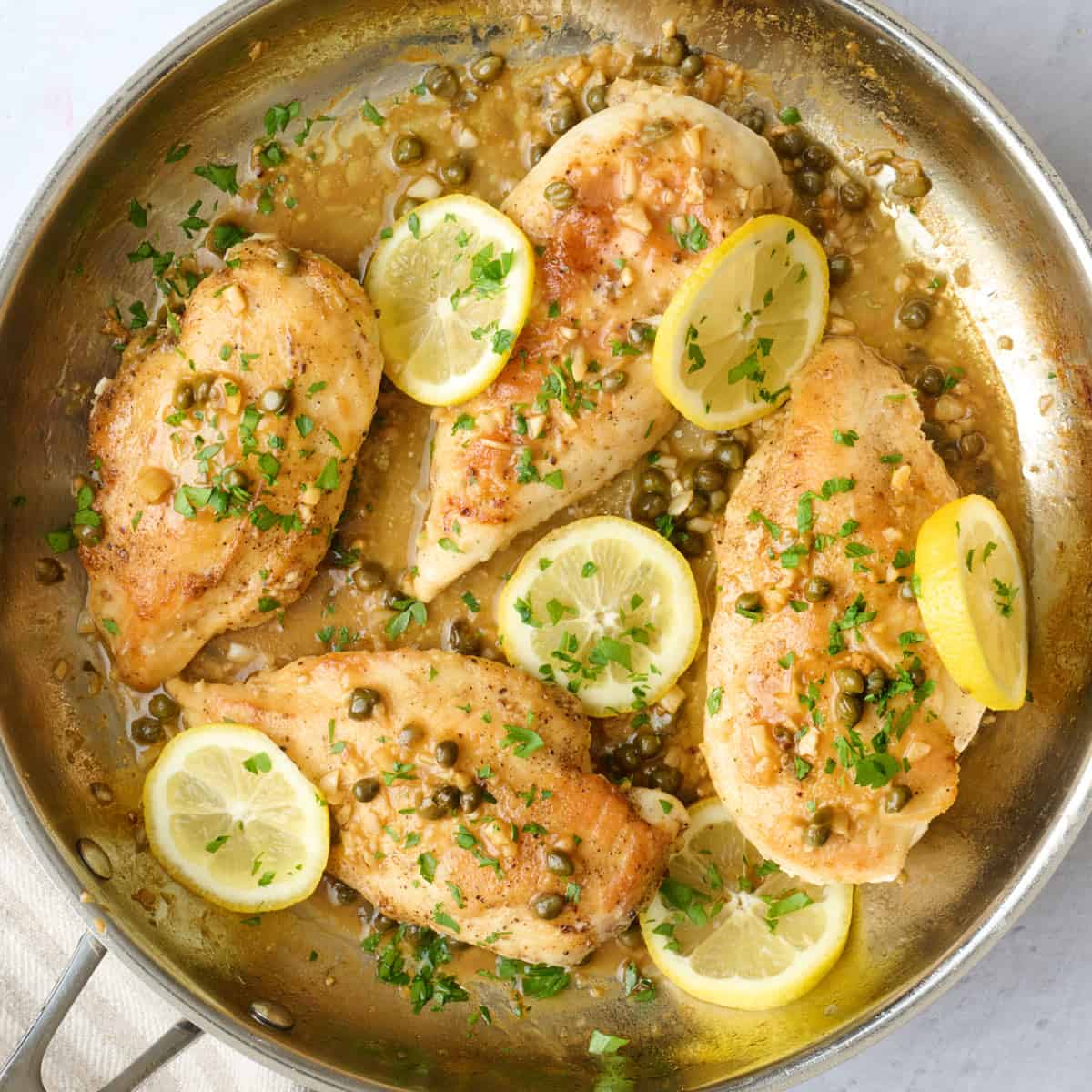 Easy lemon chicken piccata recipe.