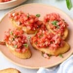 Tomato basil bruschetta recipe.