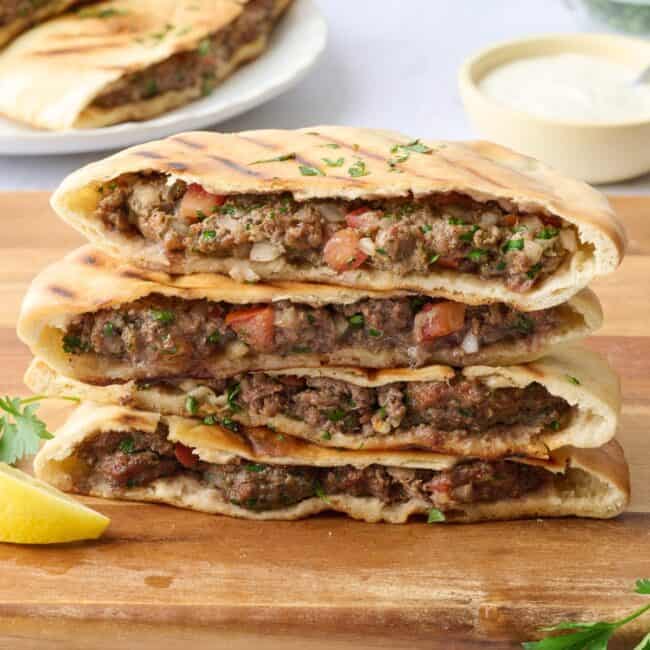 Ground beef arayes recipe.