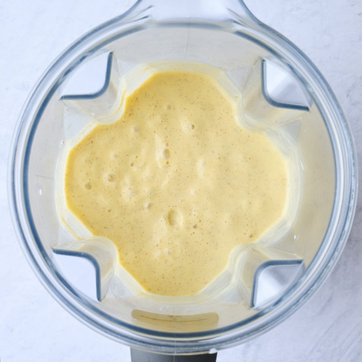 After blending fruit and other ingredients until smooth.