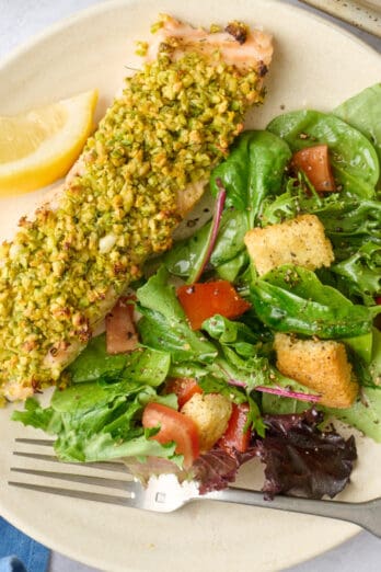 Pistachio crusted salmon recipe.